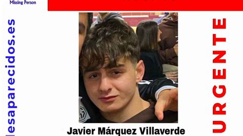 Sin rastro de Javier Márquez, el joven desaparecido。